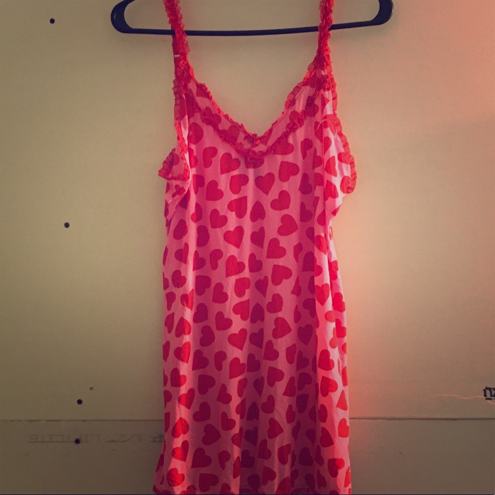 Smart & Sexy Sleepwear Heart Print Teddy